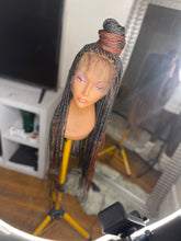 Load image into Gallery viewer, Custom box braid full lace wig
