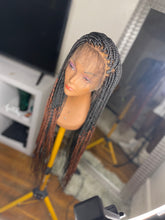 Load image into Gallery viewer, Custom box braid full lace wig
